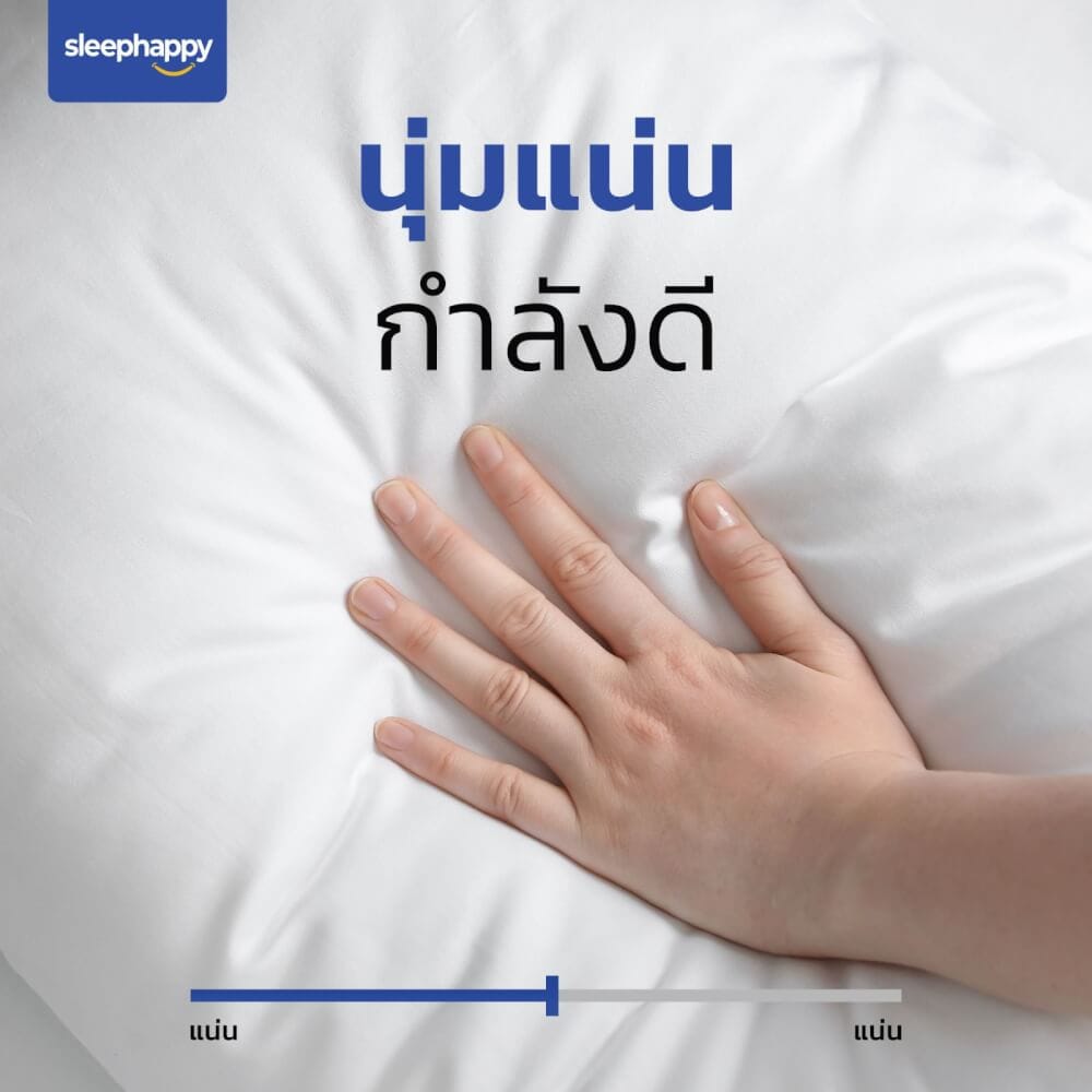 หมอนหนุน SLEEPHAPPY POLYESTER PILLOW 1000 กรัม_2